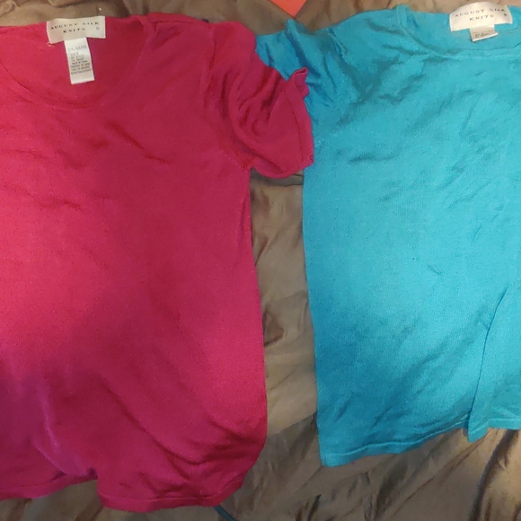 2 August Silk 100% Silk Shirts - Picture 1 of 5